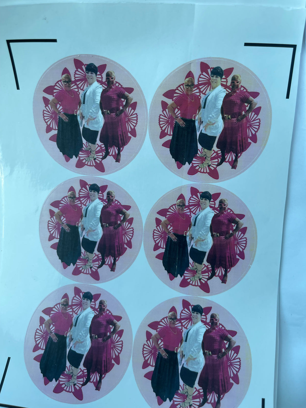 Buttons and stickers