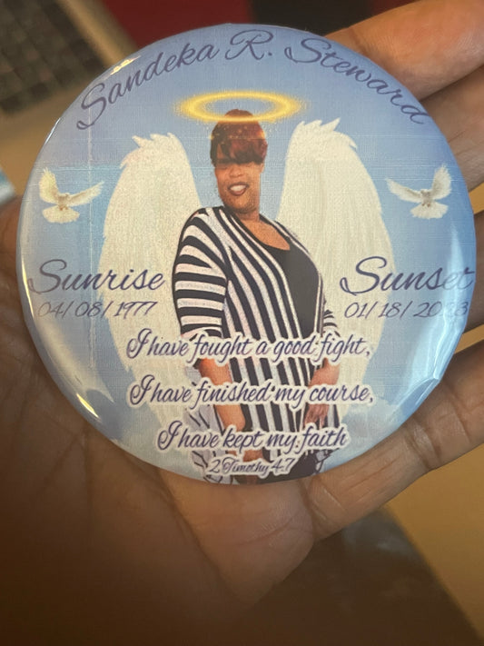 Buttons and stickers